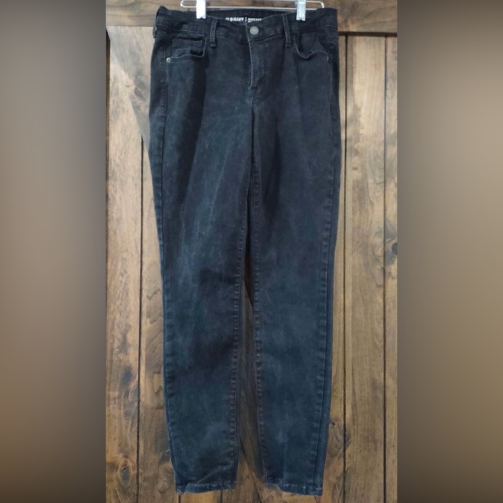 Jeans Size 12 Regular Old Navy Rockstar Black 30” inseam C5753